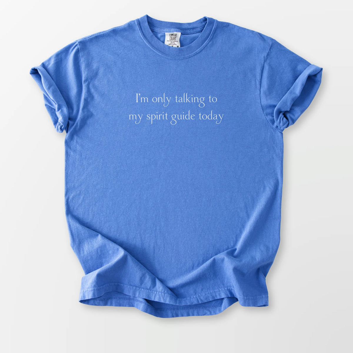 Only Talking To My Guide Comfort Tee Mystic Blue T-Shirt