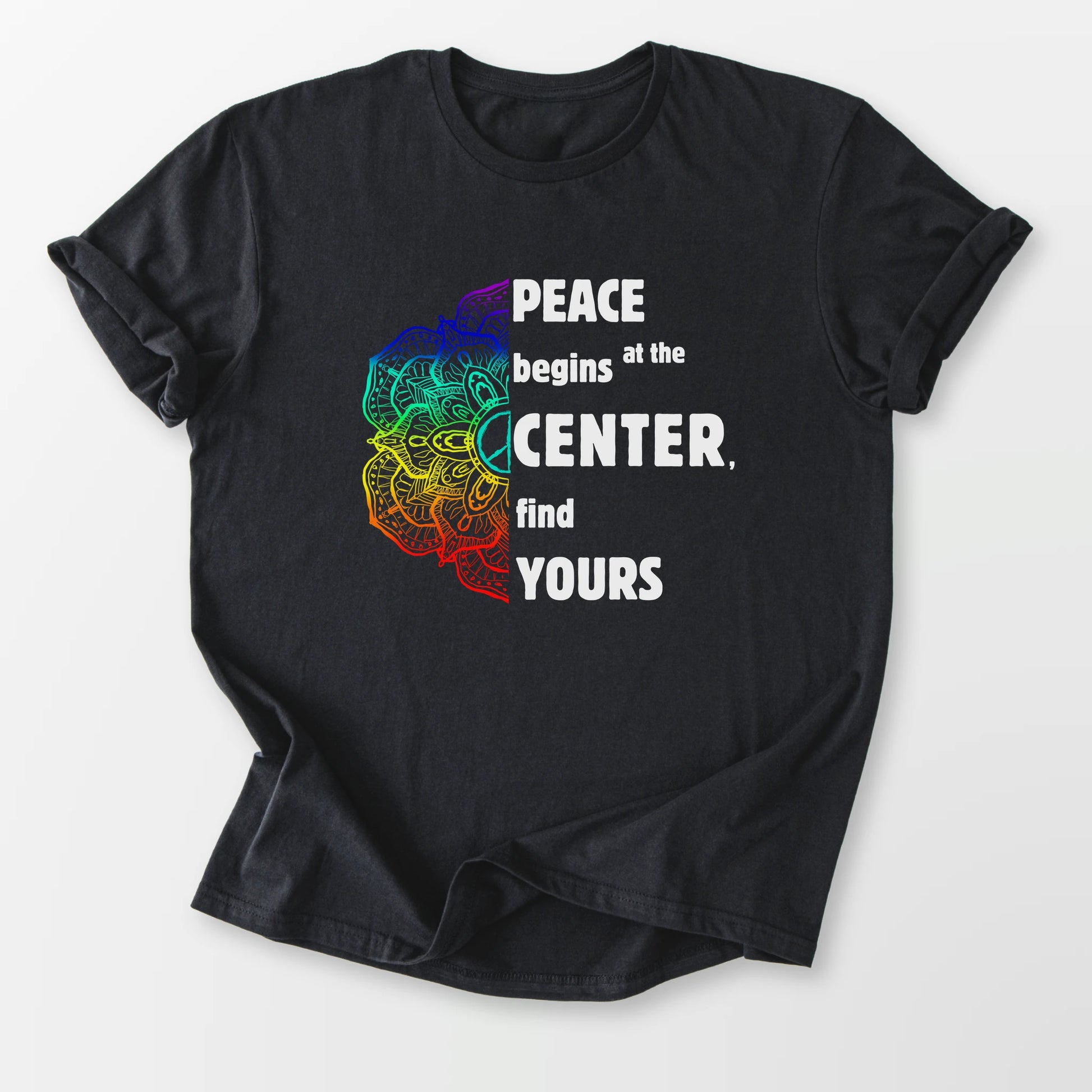 Peace Begins Tee Black T-Shirt