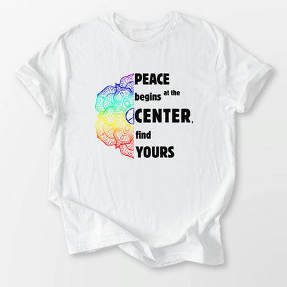 Peace Begins Tee White T-Shirt