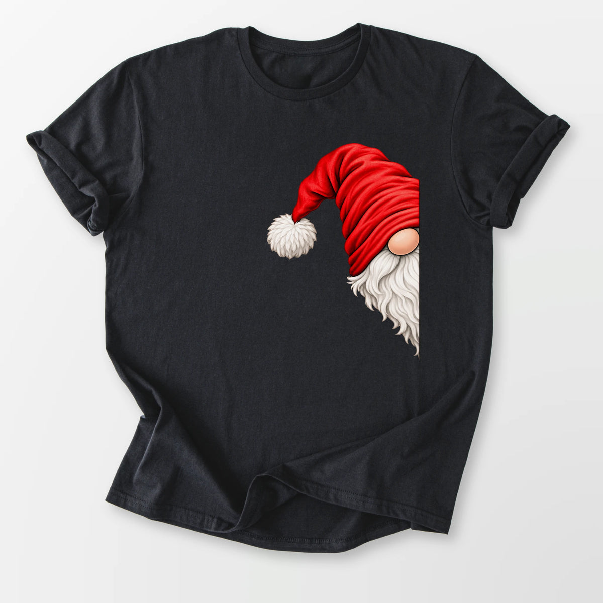 Peeking Gnome Tee Black T-Shirt