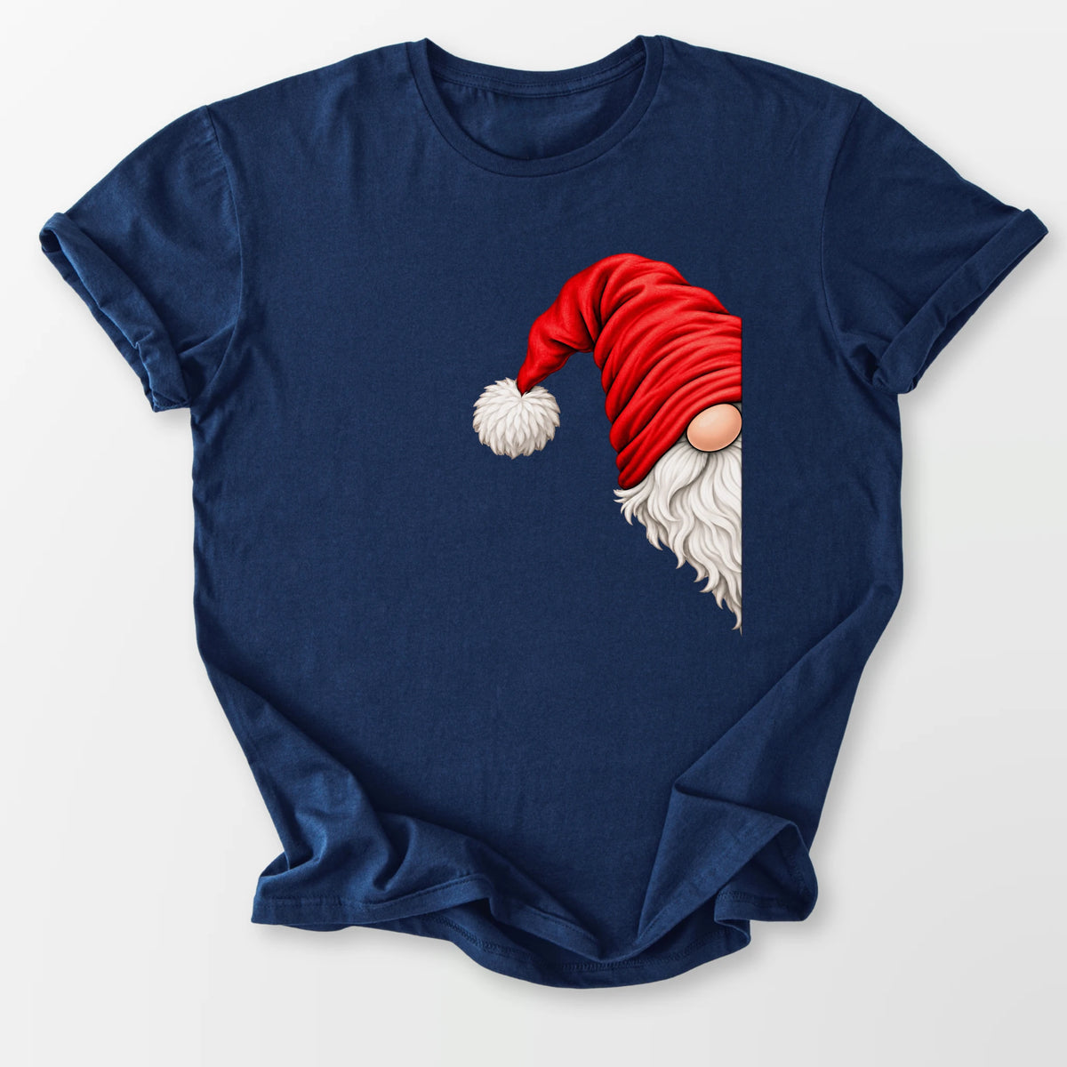 Peeking Gnome Tee Navy T-Shirt
