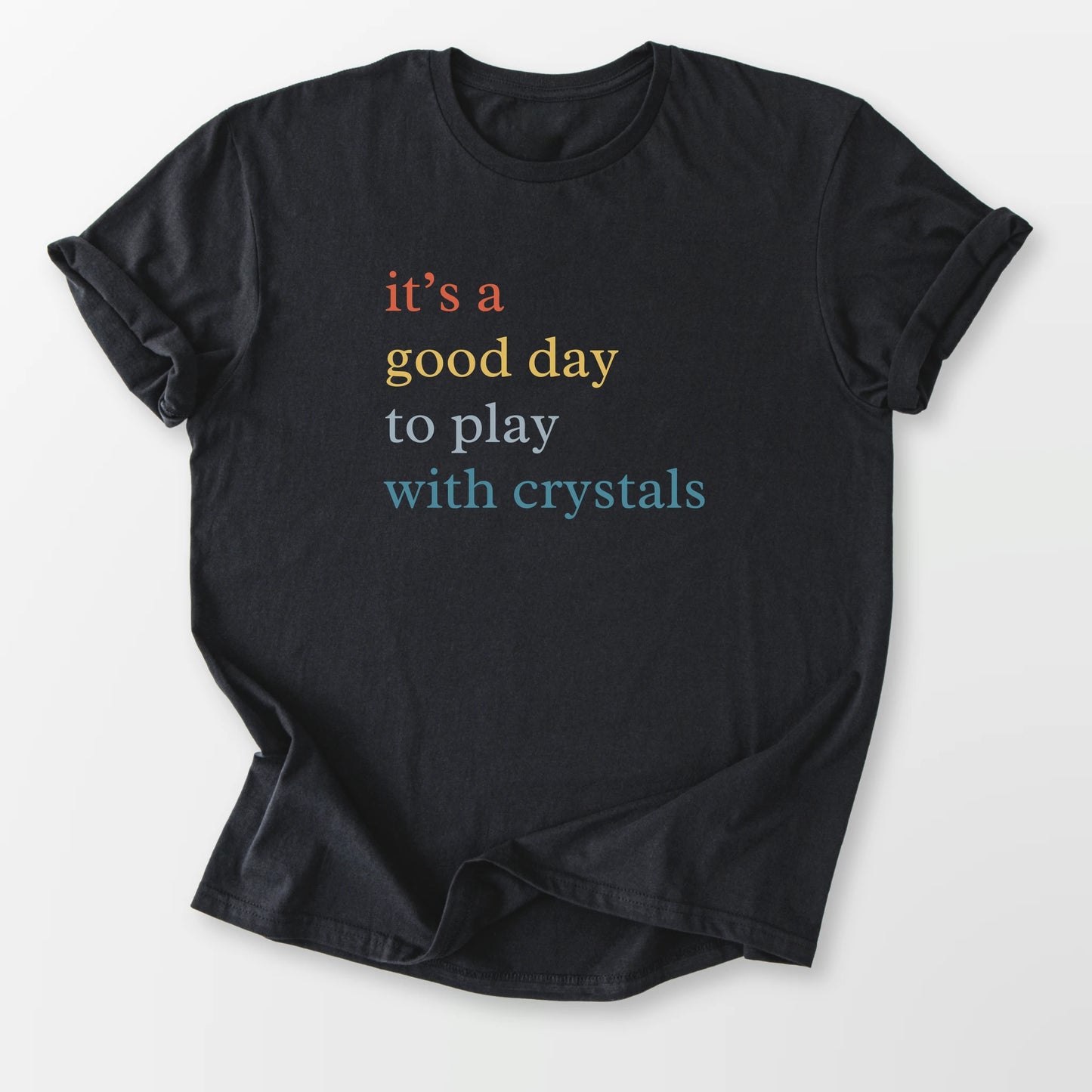 Play With Crystals Tee Black T-Shirt