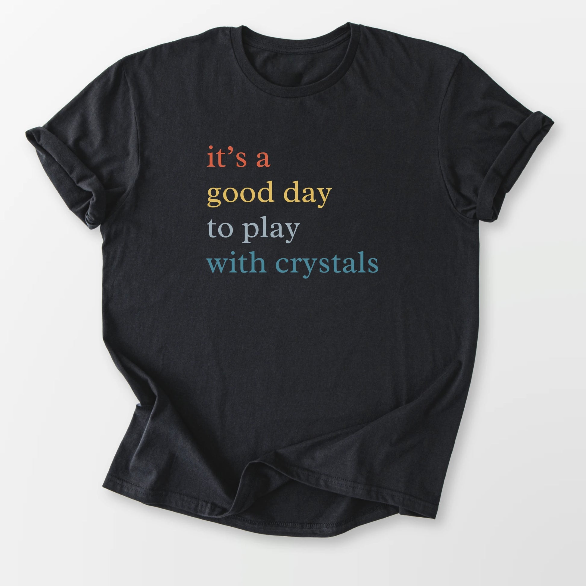 Play With Crystals Tee Black T-Shirt
