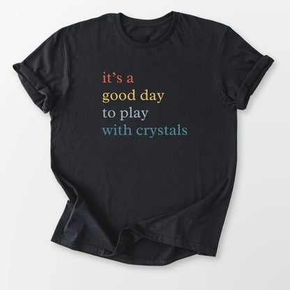 Play With Crystals Tee Black T-Shirt