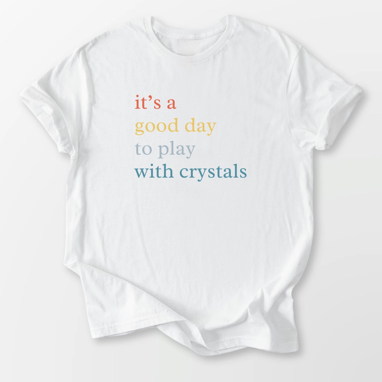 Play With Crystals Tee White T-Shirt