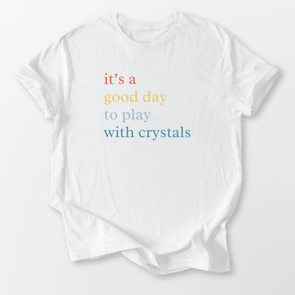 Play With Crystals Tee White T-Shirt