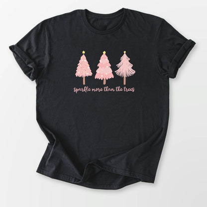 Pretty in Pink Sparkle Tee Black T-Shirt