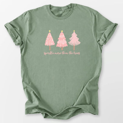 Pretty in Pink Sparkle Tee Sage T-Shirt