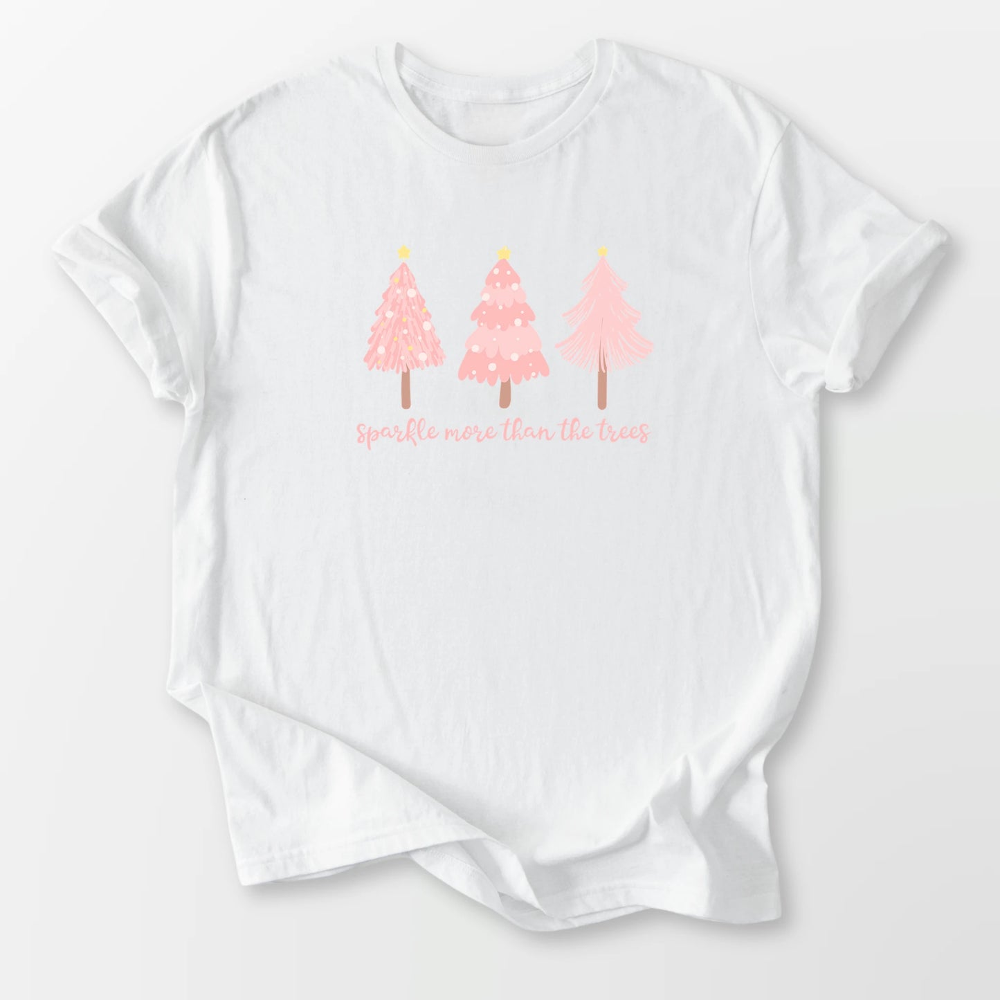 Pretty in Pink Sparkle Tee White T-Shirt
