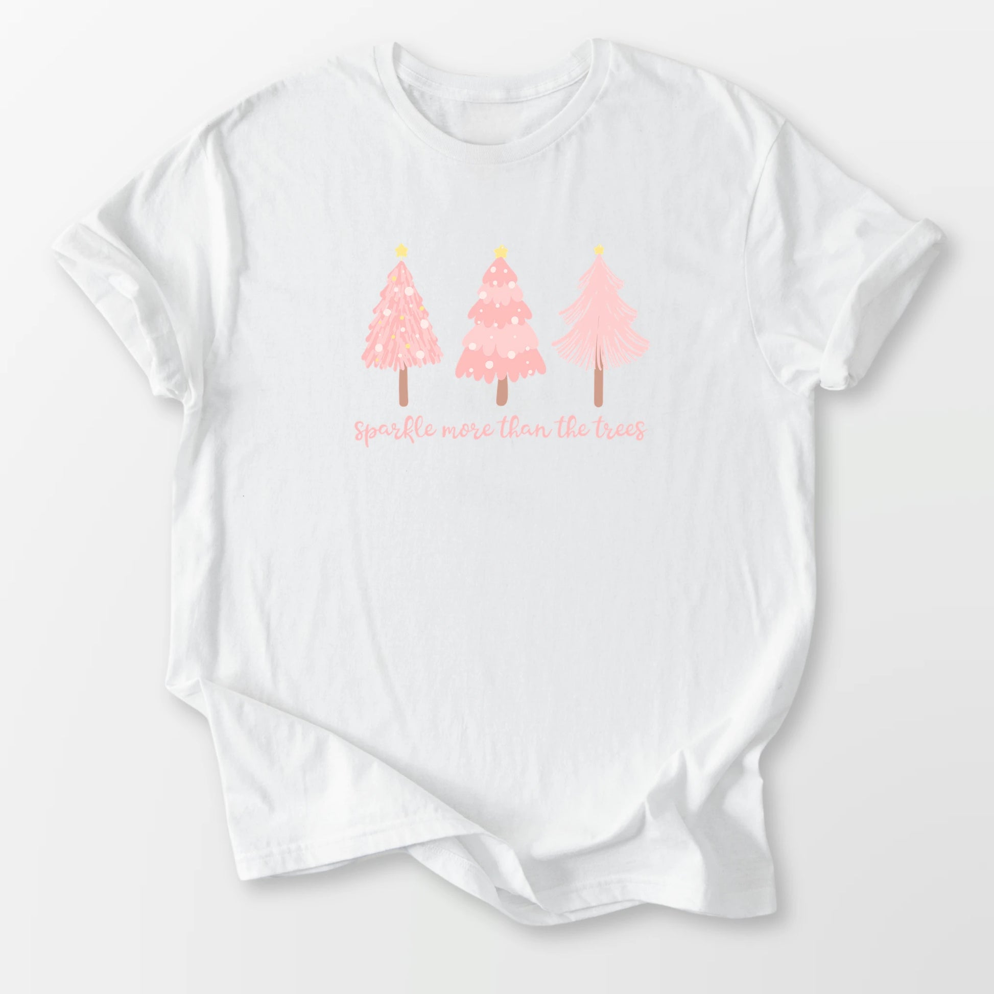 Pretty in Pink Sparkle Tee White T-Shirt