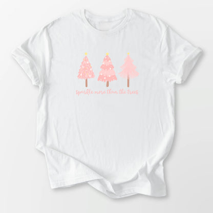 Pretty in Pink Sparkle Tee White T-Shirt