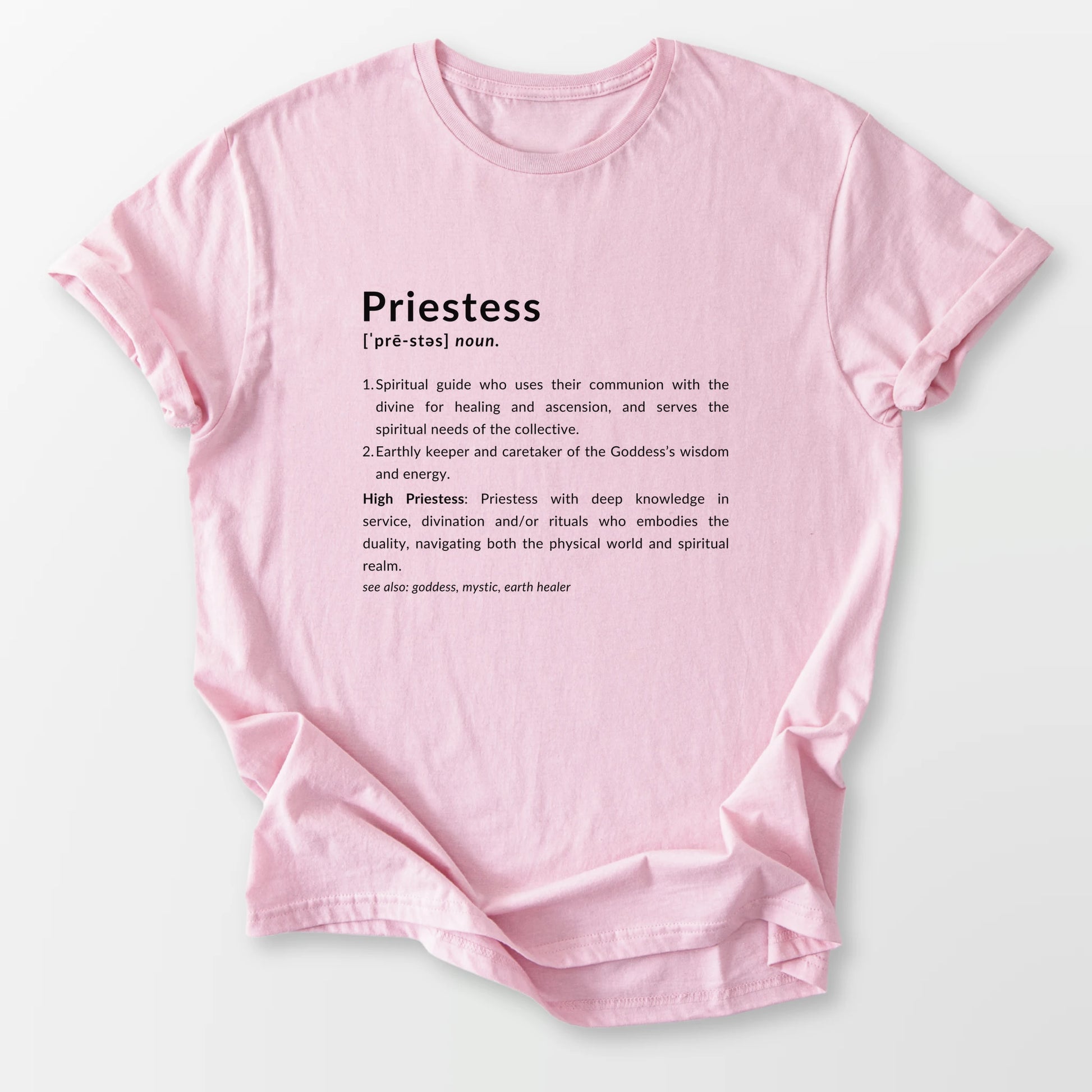 Priestess Definition Tee Light Pink T-Shirt