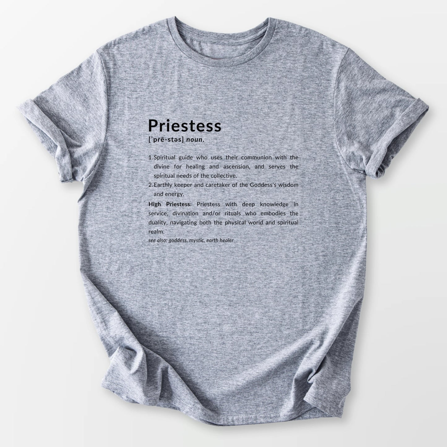Priestess Definition Tee Sport Grey T-Shirt