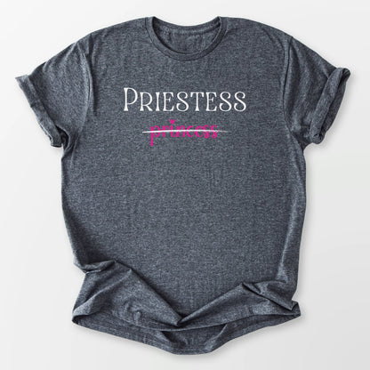 Priestess Not Princess Tee Dark Heather Grey T-Shirt
