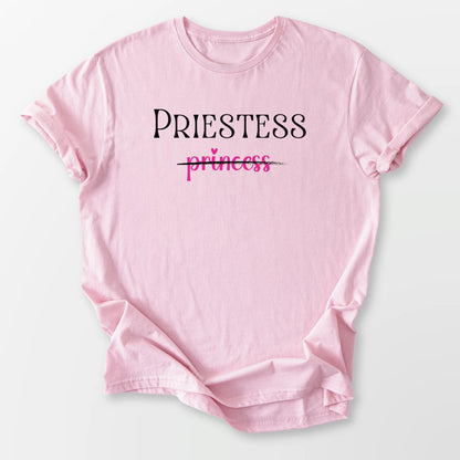 Priestess Not Princess Tee Light Pink T-Shirt