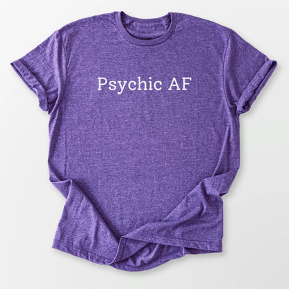 Psychic AF Tee Heather Purple T-Shirt