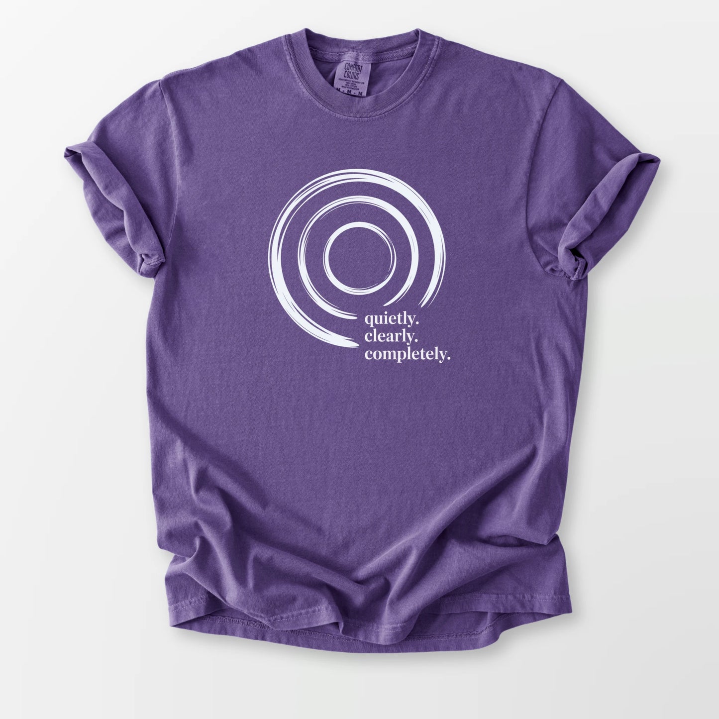 Quietly Clearly Comfort Tee Grape T-Shirt