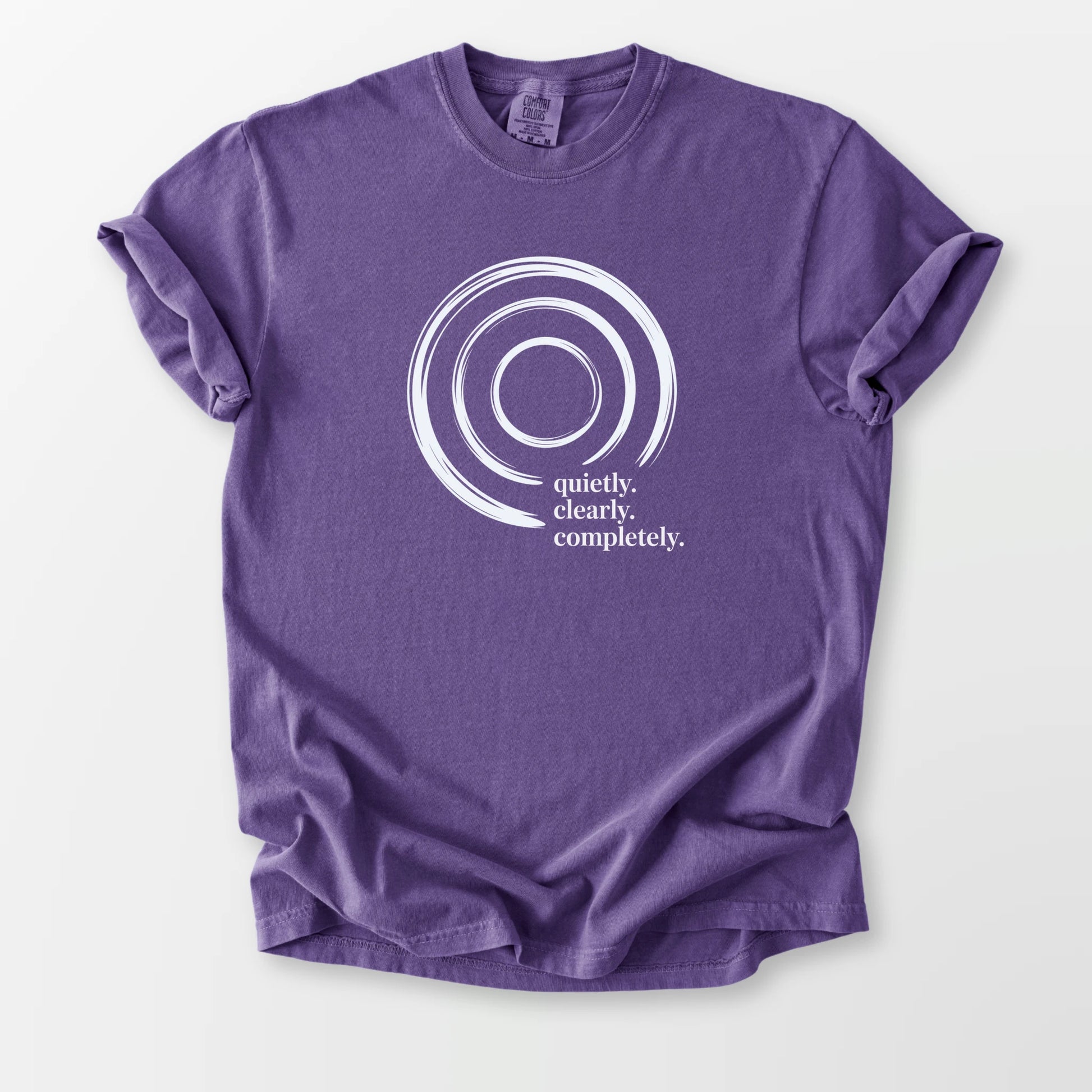 Quietly Clearly Comfort Tee Grape T-Shirt