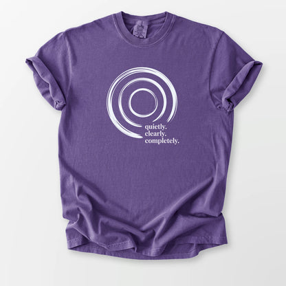 Quietly Clearly Comfort Tee Grape T-Shirt