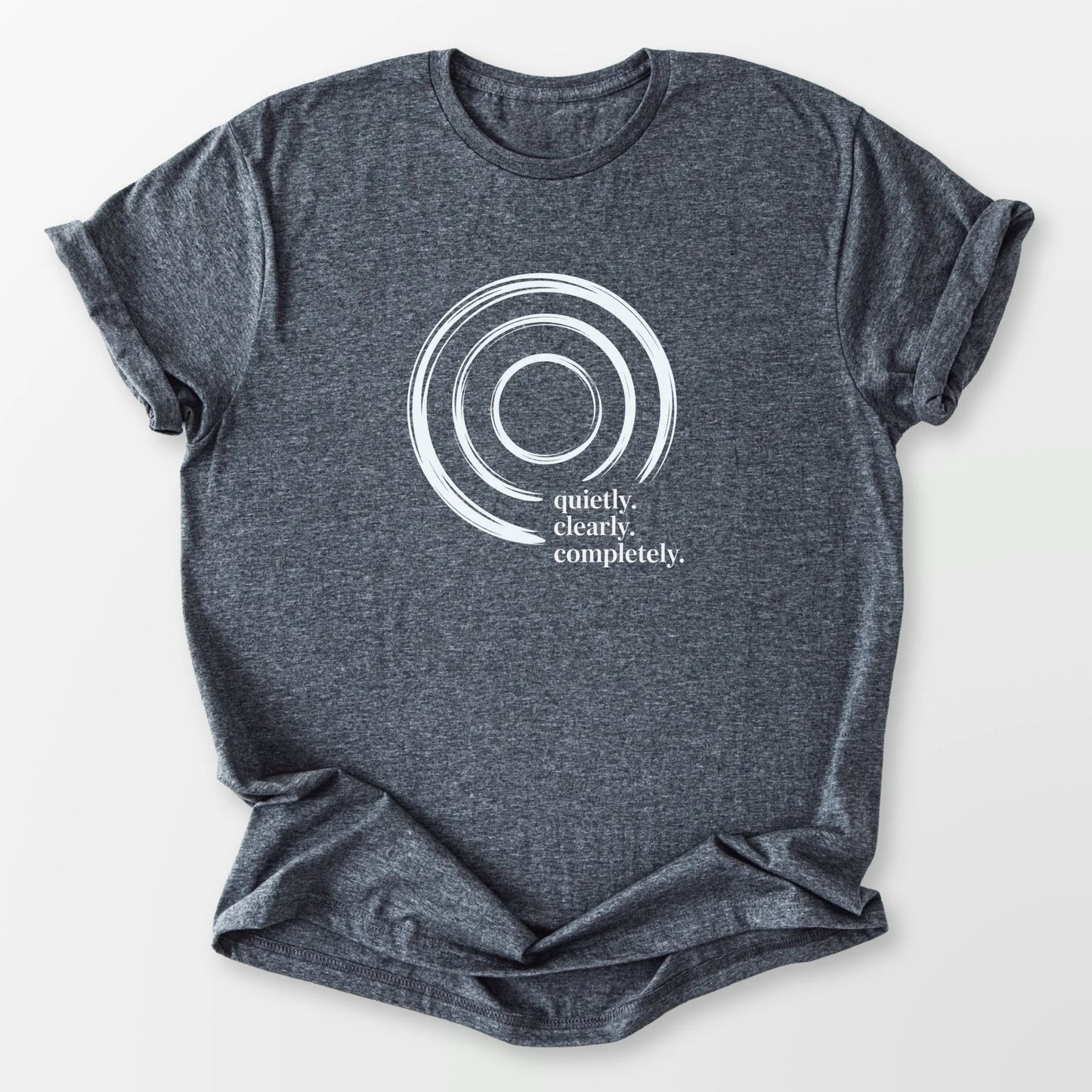 Quietly Clearly Tee Dark Heather Grey T-Shirt