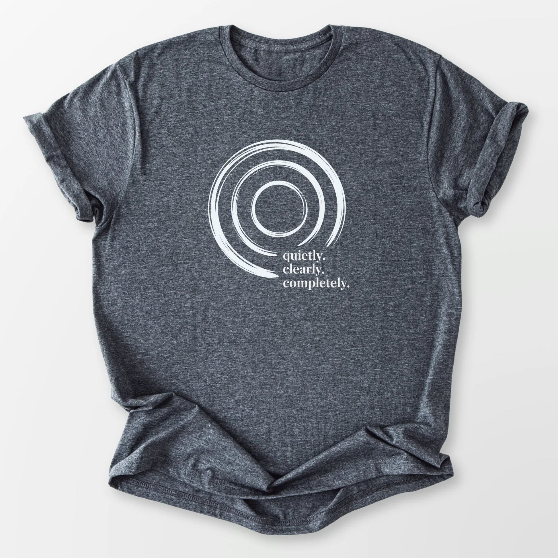 Quietly Clearly Tee Dark Heather Grey T-Shirt