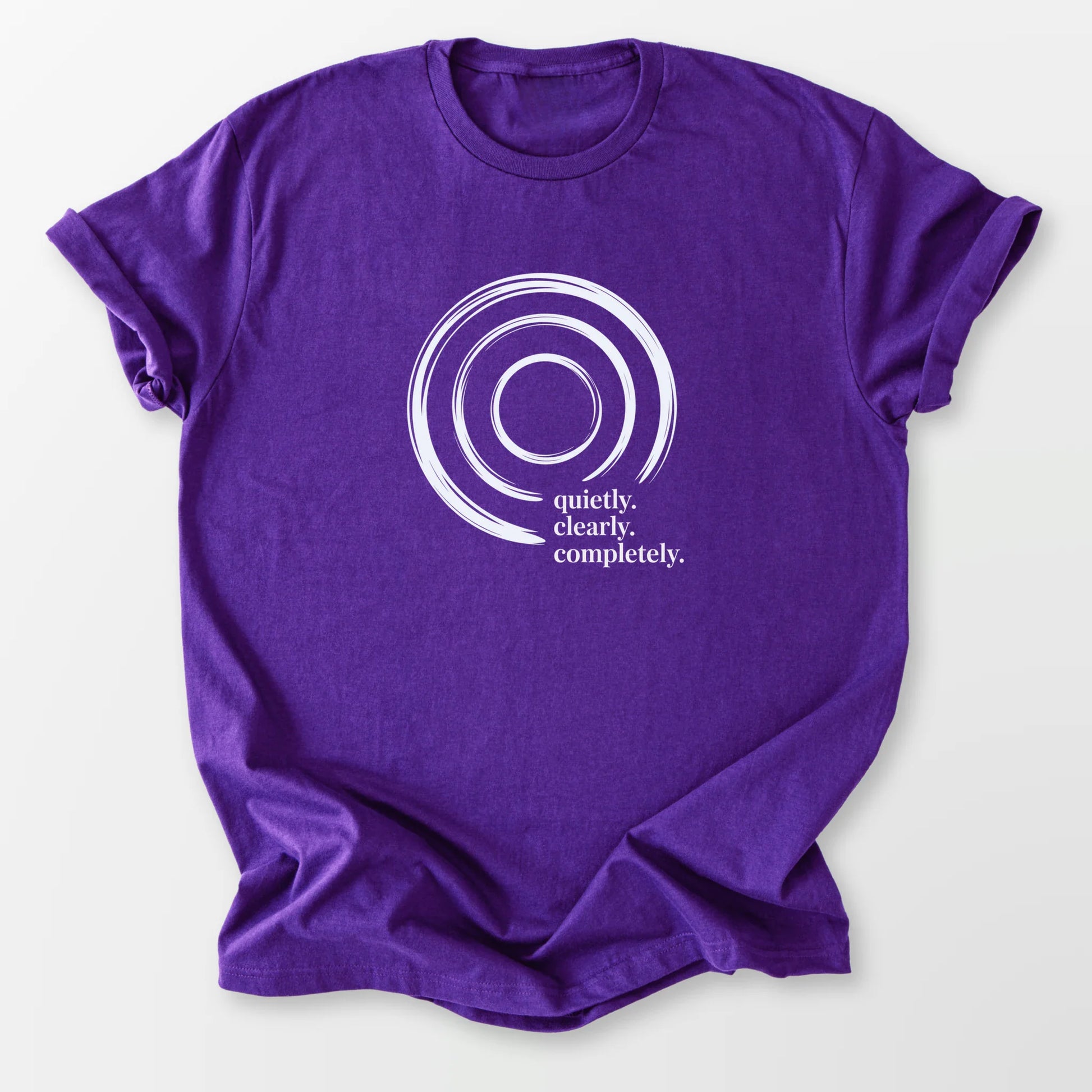 Quietly Clearly Tee Purple T-Shirt