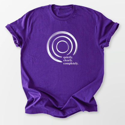 Quietly Clearly Tee Purple T-Shirt