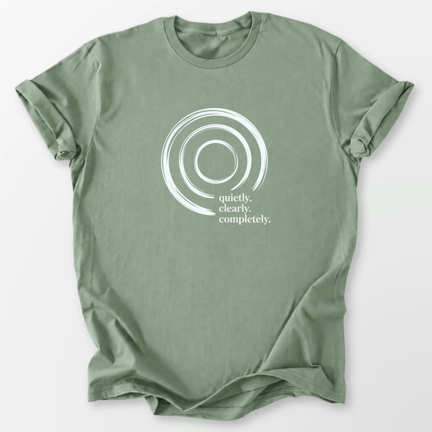 Quietly Clearly Tee Sage T-Shirt