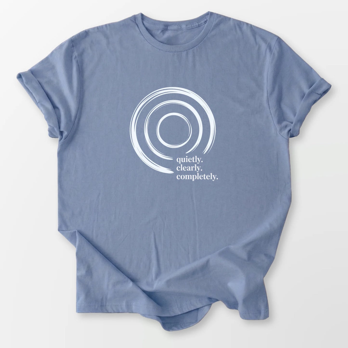Quietly Clearly Tee Stone Blue T-Shirt