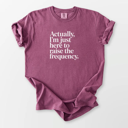 Raise the Frequency Comfort Tee Berry T-Shirt