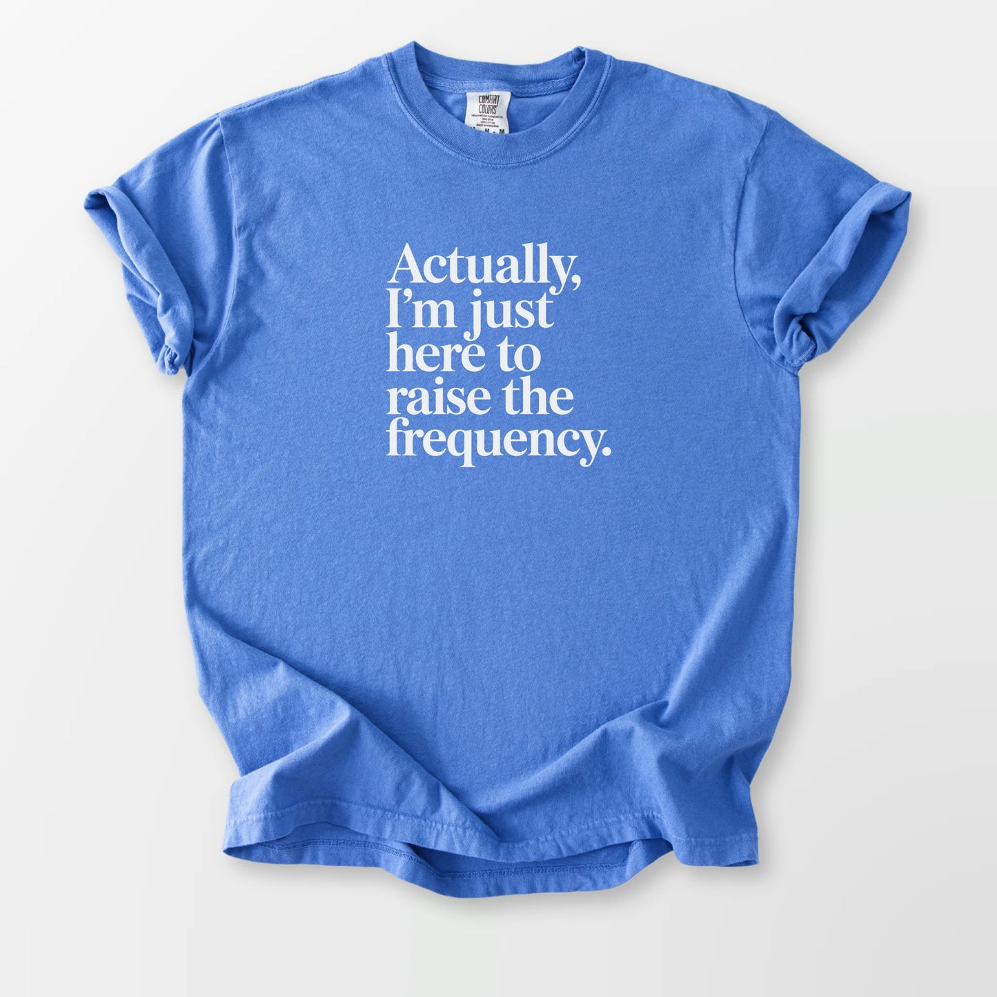 Raise the Frequency Comfort Tee Mystic Blue T-Shirt
