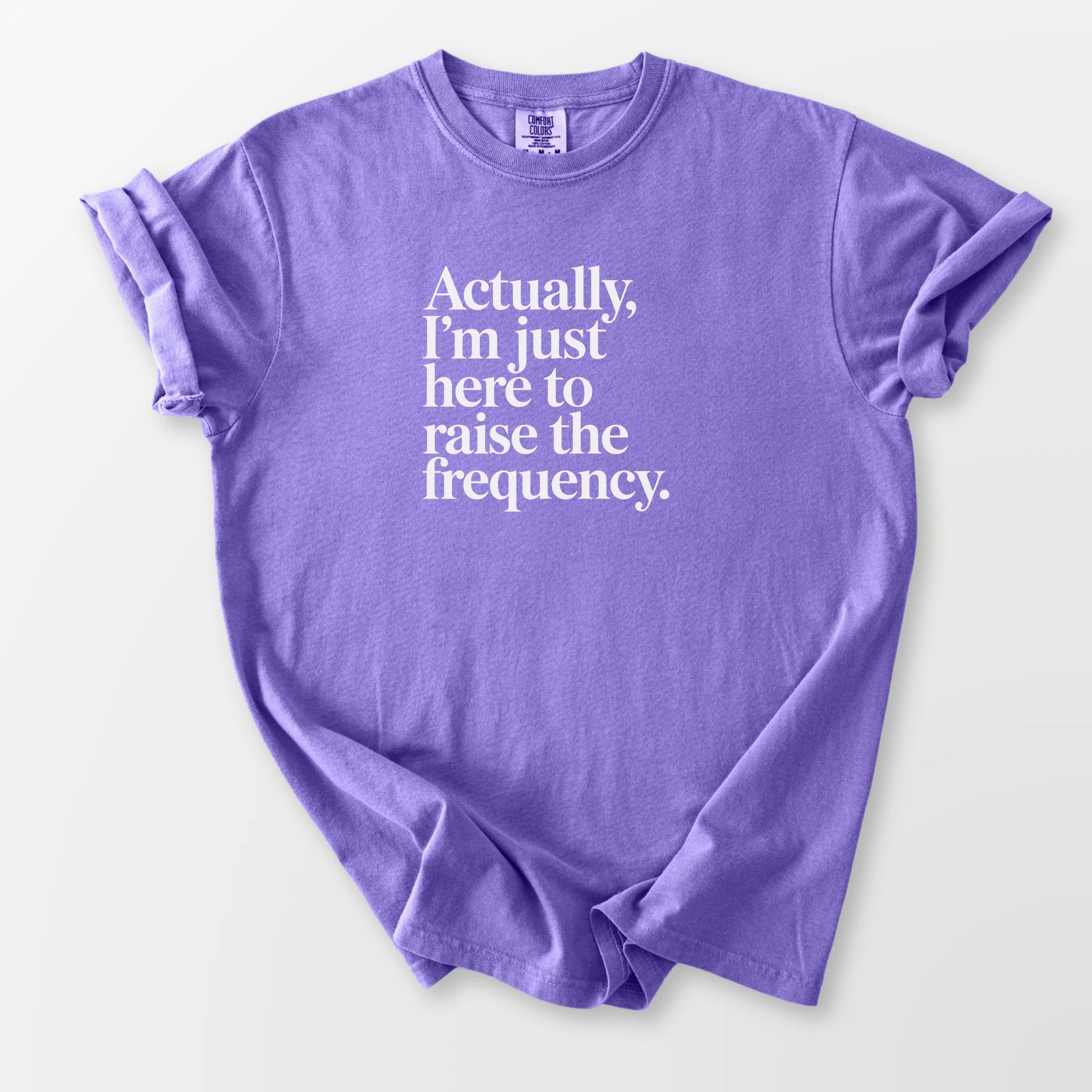 Raise the Frequency Comfort Tee Violet T-Shirt
