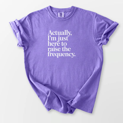 Raise the Frequency Comfort Tee Violet T-Shirt