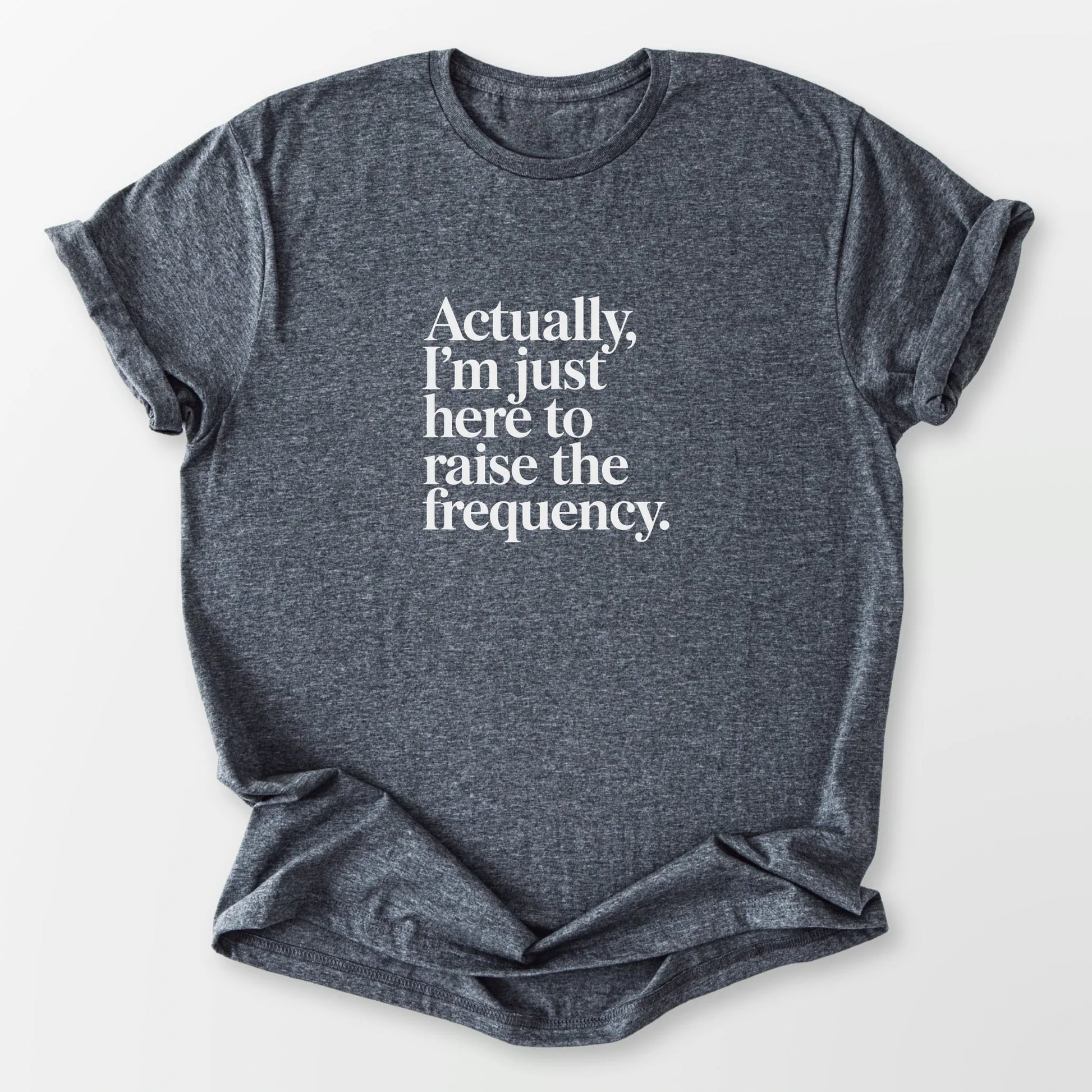 Raise the Frequency Tee Dark Heather Grey T-Shirt