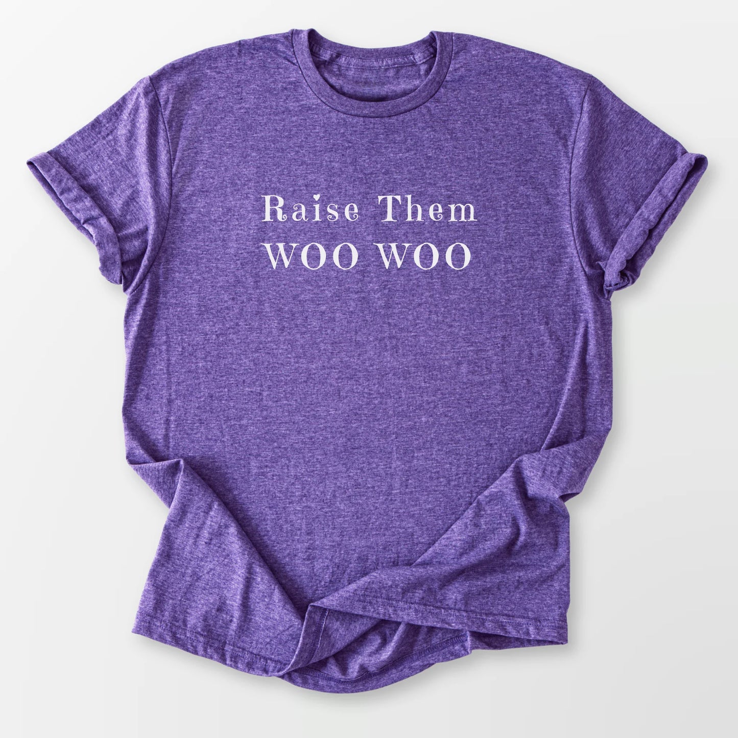 Raise Them Woo Woo Tee Heather Purple T-Shirt