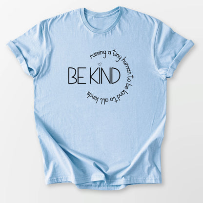 Raising A Tiny Human Tee Light Blue T-Shirt
