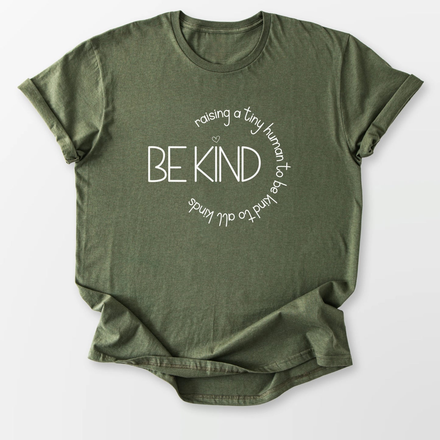 Raising A Tiny Human Tee Military Green T-Shirt