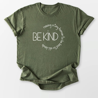 Raising A Tiny Human Tee Military Green T-Shirt
