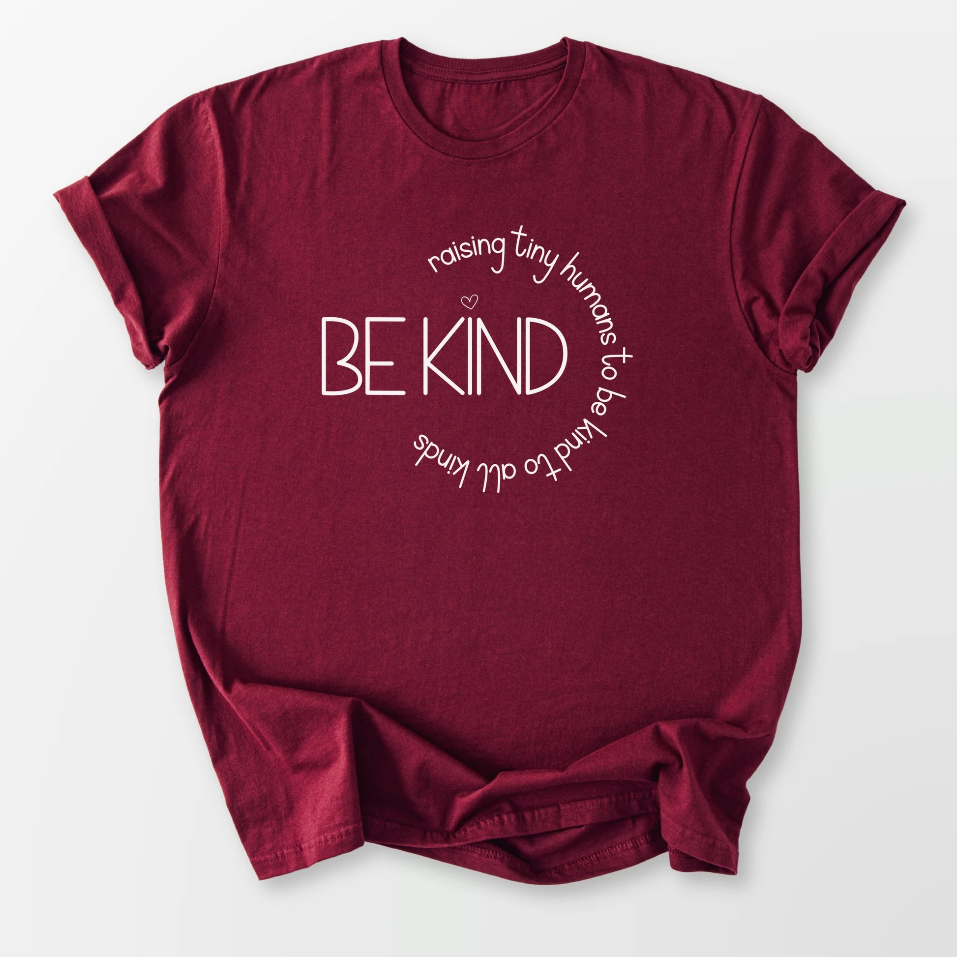 Raising Tiny Humans Tee Maroon T-Shirt