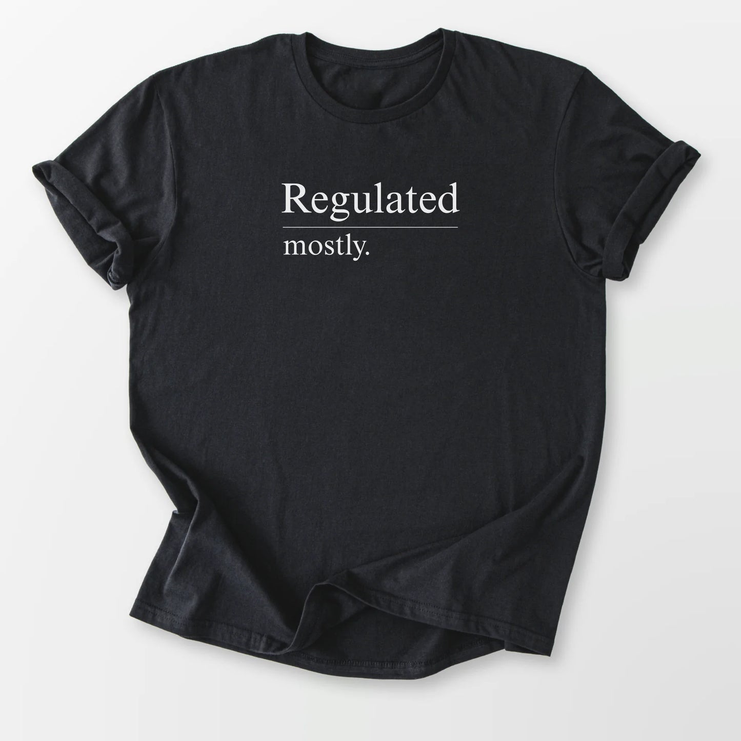 Regulated Mostly Tee Black T-Shirt