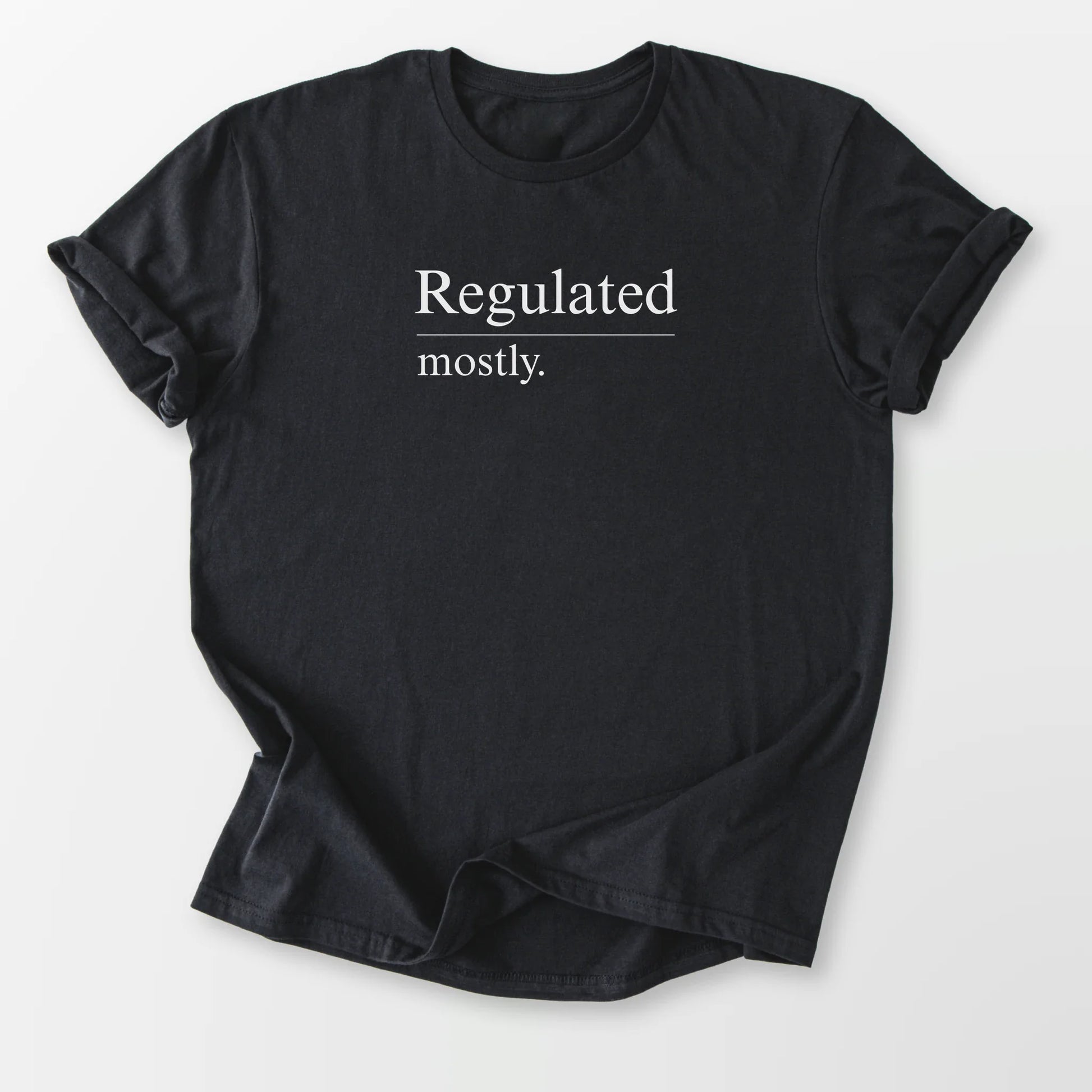 Regulated Mostly Tee Black T-Shirt
