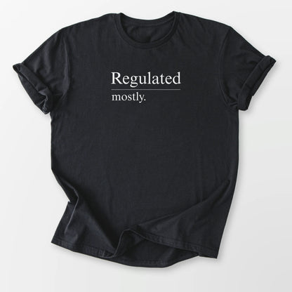 Regulated Mostly Tee Black T-Shirt