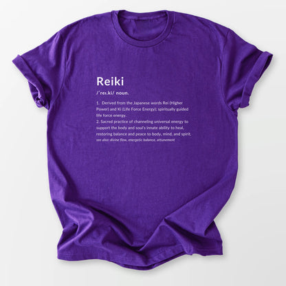 Reiki Definition Tee Purple T-Shirt