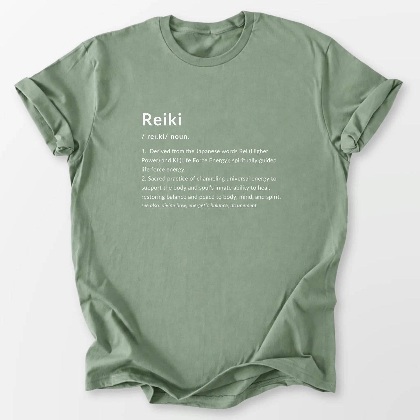 Reiki Definition Tee Sage T-Shirt