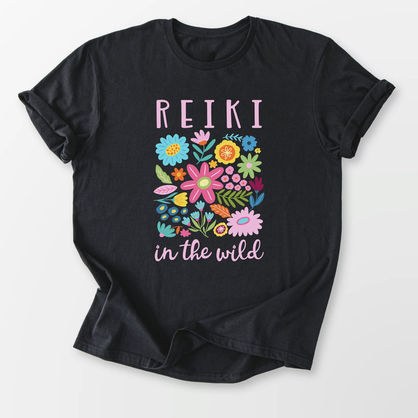 Reiki in the Wild Tee Black T-Shirt
