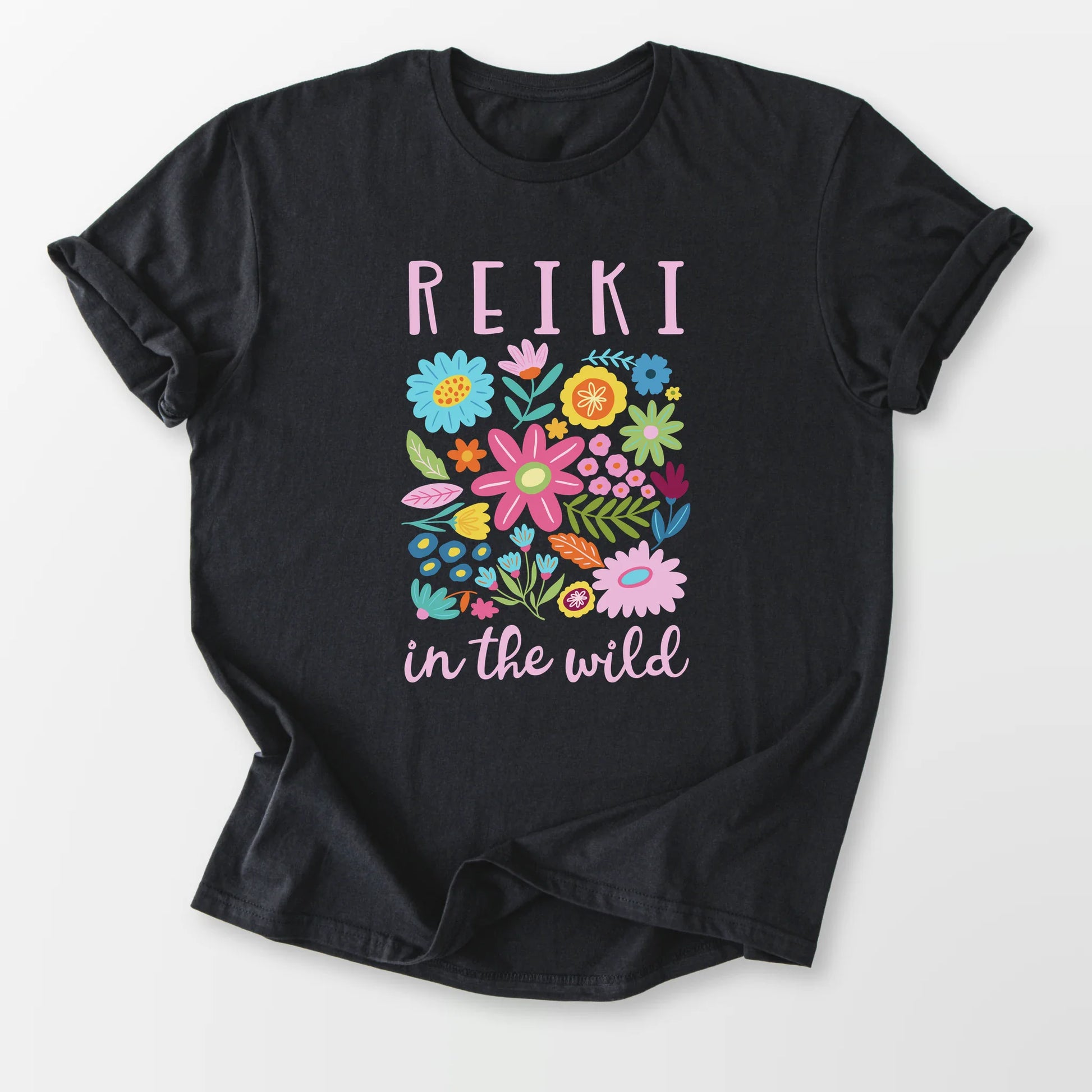 Reiki in the Wild Tee Black T-Shirt