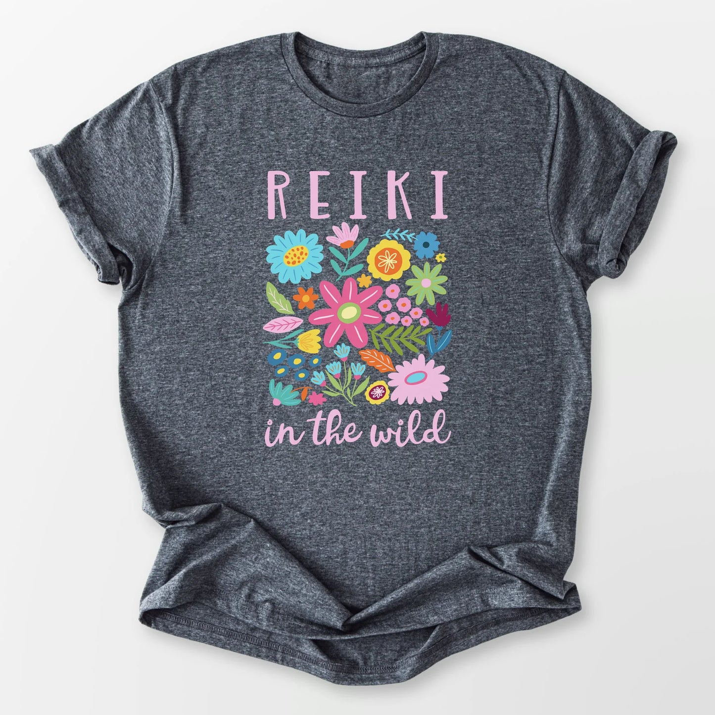 Reiki in the Wild Tee Dark Heather Grey T-Shirt