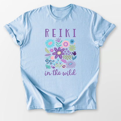 Reiki in the Wild Tee Light Blue T-Shirt