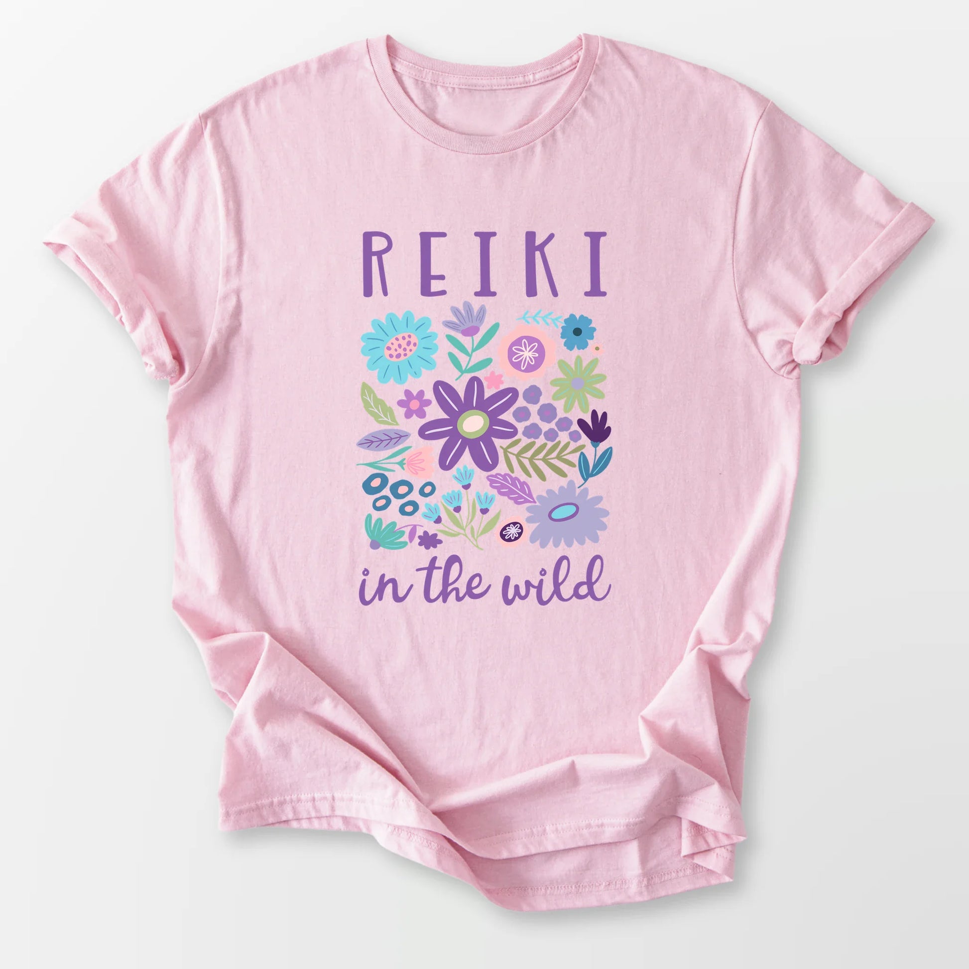 Reiki in the Wild Tee Light Pink T-Shirt