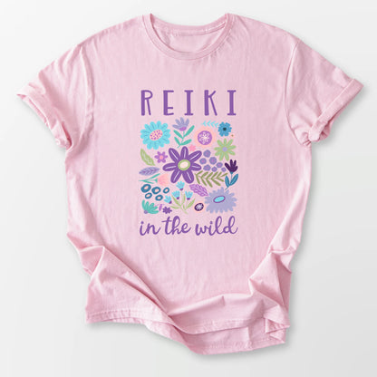 Reiki in the Wild Tee Light Pink T-Shirt